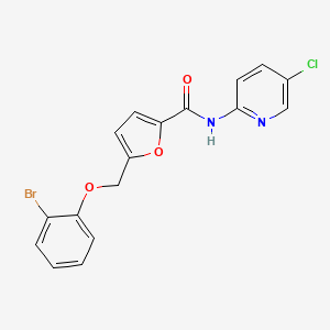 5-[(2-bromophenoxy)methyl]-N-(5-chloropyridin-2-yl)furan-2-carboxamide