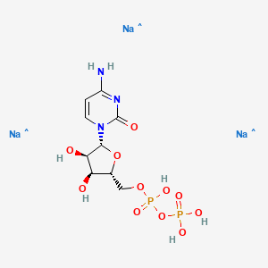 molecular formula C₉H₁₂N₃Na₃O₁₁P₂·xH₂O B1158599 Cytidine 5'-Diphosphate Trisodium Salt Hydrate 