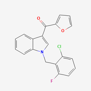 [1-(2-chloro-6-fluorobenzyl)-1H-indol-3-yl](furan-2-yl)methanone