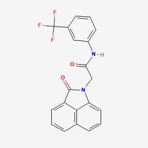 2-(2-oxobenzo[cd]indol-1(2H)-yl)-N-[3-(trifluoromethyl)phenyl]acetamide