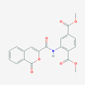 dimethyl 2-{[(1-oxo-1H-isochromen-3-yl)carbonyl]amino}terephthalate