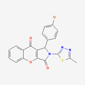 1-(4-Bromophenyl)-2-(5-methyl-1,3,4-thiadiazol-2-yl)-1,2-dihydrochromeno[2,3-c]pyrrole-3,9-dione