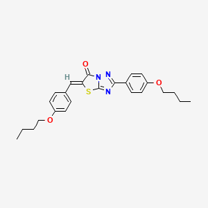 (5Z)-5-(4-butoxybenzylidene)-2-(4-butoxyphenyl)[1,3]thiazolo[3,2-b][1,2,4]triazol-6(5H)-one