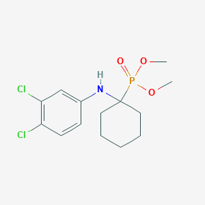 molecular formula C14H20Cl2NO3P B11586239 Dimethyl {1-[(3,4-dichlorophenyl)amino]cyclohexyl}phosphonate 