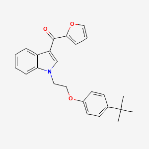 {1-[2-(4-tert-butylphenoxy)ethyl]-1H-indol-3-yl}(furan-2-yl)methanone