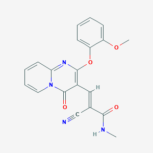 (2E)-2-cyano-3-[2-(2-methoxyphenoxy)-4-oxo-4H-pyrido[1,2-a]pyrimidin-3-yl]-N-methylprop-2-enamide