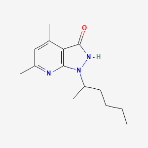 1-hexan-2-yl-4,6-dimethyl-2H-pyrazolo[3,4-b]pyridin-3-one