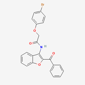 N-(2-benzoyl-1-benzofuran-3-yl)-2-(4-bromophenoxy)acetamide