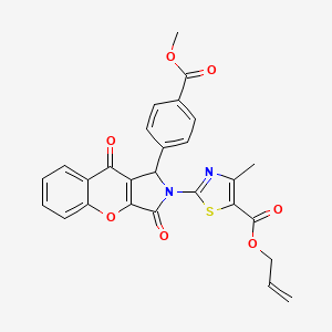 prop-2-en-1-yl 2-{1-[4-(methoxycarbonyl)phenyl]-3,9-dioxo-3,9-dihydrochromeno[2,3-c]pyrrol-2(1H)-yl}-4-methyl-1,3-thiazole-5-carboxylate