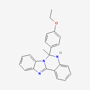 6-(4-Ethoxyphenyl)-6-methyl-5,6-dihydrobenzimidazo[1,2-c]quinazoline