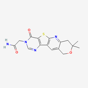 2-(8,8-Dimethyl-1-oxo-8,9-dihydro-1H,6H-7-oxa-11-thia-2,4,10-triaza-benzo[b]fluoren-2-yl)-acetamide