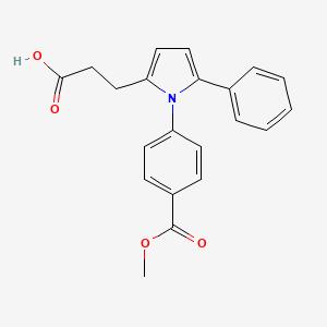 3-{1-[4-(methoxycarbonyl)phenyl]-5-phenyl-1H-pyrrol-2-yl}propanoic acid