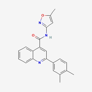 2-(3,4-dimethylphenyl)-N-(5-methyl-1,2-oxazol-3-yl)quinoline-4-carboxamide