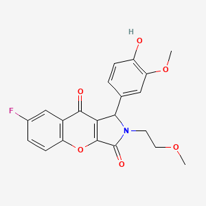 7-Fluoro-1-(4-hydroxy-3-methoxyphenyl)-2-(2-methoxyethyl)-1,2-dihydrochromeno[2,3-c]pyrrole-3,9-dione