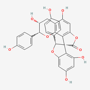 molecular formula C30H22O10 B1158644 松脂酚 F CAS No. 1190070-91-7