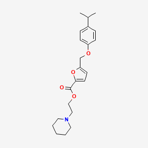 2-(1-Piperidinyl)ethyl 5-[(4-isopropylphenoxy)methyl]-2-furoate