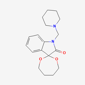 1'-(piperidin-1-ylmethyl)spiro[1,3-dioxepane-2,3'-indol]-2'(1'H)-one