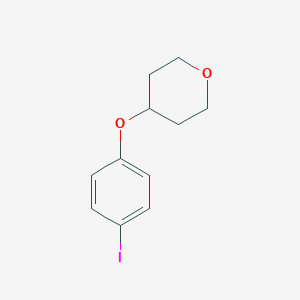 molecular formula C11H13IO2 B115865 4-(4-碘苯氧基)四氢吡喃 CAS No. 144808-72-0