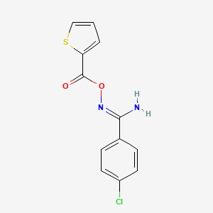 molecular formula C12H9ClN2O2S B11586549 4-chloro-N'-[(thiophen-2-ylcarbonyl)oxy]benzenecarboximidamide 