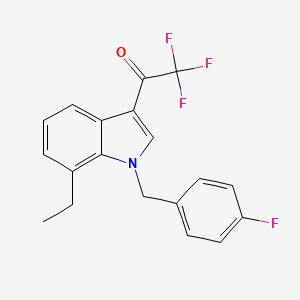 1-[7-ethyl-1-(4-fluorobenzyl)-1H-indol-3-yl]-2,2,2-trifluoroethanone