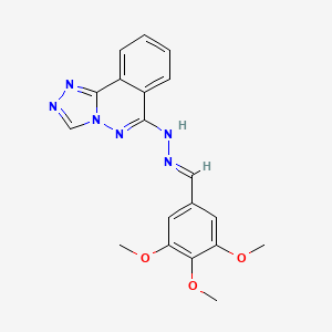 (6Z)-6-[(2E)-(3,4,5-trimethoxybenzylidene)hydrazinylidene]-5,6-dihydro[1,2,4]triazolo[3,4-a]phthalazine