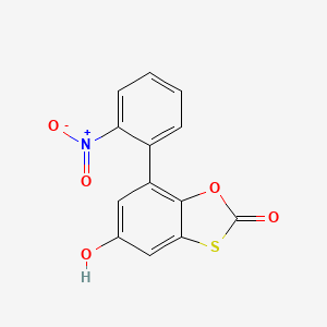 molecular formula C13H7NO5S B11586574 5-Hydroxy-7-(2-nitrophenyl)-1,3-benzoxathiol-2-one 