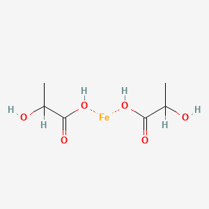 molecular formula C₆H₁₀FeO₆·xH₂O B1158659 乳酸亚铁 