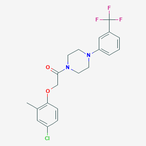 2-(4-Chloro-2-methylphenoxy)-1-{4-[3-(trifluoromethyl)phenyl]piperazin-1-yl}ethanone