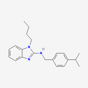 molecular formula C21H27N3 B11586634 1-butyl-N-[4-(propan-2-yl)benzyl]-1H-benzimidazol-2-amine 