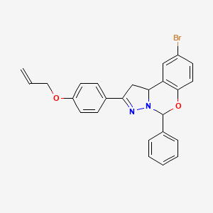 2-[4-(Allyloxy)phenyl]-9-bromo-5-phenyl-1,10b-dihydropyrazolo[1,5-c][1,3]benzoxazine