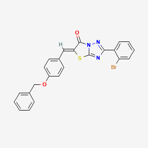 (5Z)-5-[4-(benzyloxy)benzylidene]-2-(2-bromophenyl)[1,3]thiazolo[3,2-b][1,2,4]triazol-6(5H)-one