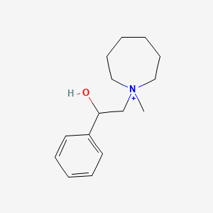 molecular formula C15H24NO+ B11586682 1-(2-Hydroxy-2-phenylethyl)-1-methylazepanium 