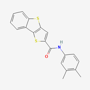 molecular formula C19H15NOS2 B11586690 N-(3,4-dimethylphenyl)thieno[3,2-b][1]benzothiophene-2-carboxamide 