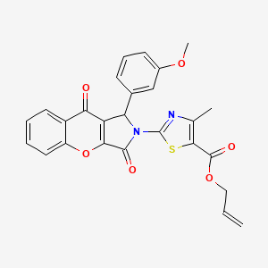 prop-2-en-1-yl 2-[1-(3-methoxyphenyl)-3,9-dioxo-3,9-dihydrochromeno[2,3-c]pyrrol-2(1H)-yl]-4-methyl-1,3-thiazole-5-carboxylate