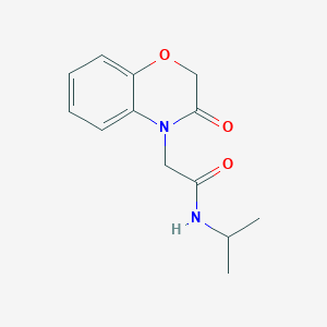 molecular formula C13H16N2O3 B11586712 2-(3-oxo-2,3-dihydro-4H-1,4-benzoxazin-4-yl)-N-(propan-2-yl)acetamide 