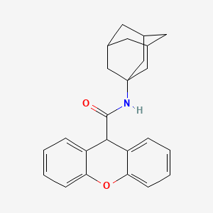 molecular formula C24H25NO2 B11586726 N-(Adamantan-1-YL)-9H-xanthene-9-carboxamide 