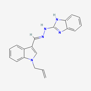 molecular formula C19H17N5 B11586753 2-[(2E)-2-{[1-(prop-2-en-1-yl)-1H-indol-3-yl]methylidene}hydrazinyl]-1H-benzimidazole 