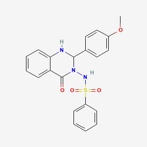 N-[2-(4-methoxyphenyl)-4-oxo-1,4-dihydroquinazolin-3(2H)-yl]benzenesulfonamide