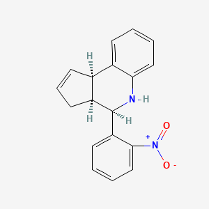 molecular formula C18H16N2O2 B11586796 (3aS,4R,9bR)-4-(2-nitrophenyl)-3a,4,5,9b-tetrahydro-3H-cyclopenta[c]quinoline 