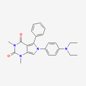 6-[4-(diethylamino)phenyl]-1,3-dimethyl-5-phenyl-1H-pyrrolo[3,4-d]pyrimidine-2,4(3H,6H)-dione