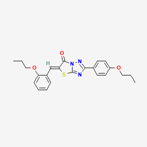 (5Z)-5-(2-propoxybenzylidene)-2-(4-propoxyphenyl)[1,3]thiazolo[3,2-b][1,2,4]triazol-6(5H)-one