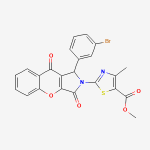 molecular formula C23H15BrN2O5S B11586980 methyl 2-[1-(3-bromophenyl)-3,9-dioxo-3,9-dihydrochromeno[2,3-c]pyrrol-2(1H)-yl]-4-methyl-1,3-thiazole-5-carboxylate 