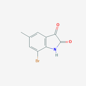 molecular formula C9H6BrNO2 B011587 7-溴-5-甲基-1H-吲哚-2,3-二酮 CAS No. 108938-16-5