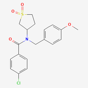 4-chloro-N-(1,1-dioxidotetrahydrothiophen-3-yl)-N-(4-methoxybenzyl)benzamide