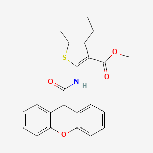 methyl 4-ethyl-5-methyl-2-[(9H-xanthen-9-ylcarbonyl)amino]thiophene-3-carboxylate