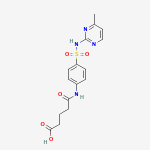 5-({4-[(4-Methylpyrimidin-2-yl)sulfamoyl]phenyl}amino)-5-oxopentanoic acid