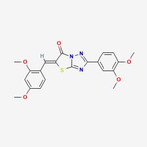 (5Z)-5-(2,4-dimethoxybenzylidene)-2-(3,4-dimethoxyphenyl)[1,3]thiazolo[3,2-b][1,2,4]triazol-6(5H)-one