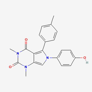 6-(4-hydroxyphenyl)-1,3-dimethyl-5-(4-methylphenyl)-1H-pyrrolo[3,4-d]pyrimidine-2,4(3H,6H)-dione