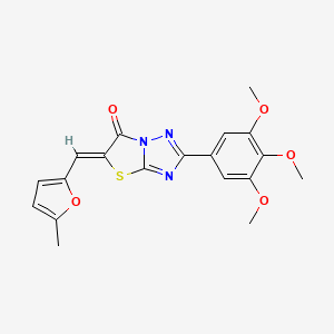 (5Z)-5-[(5-methylfuran-2-yl)methylidene]-2-(3,4,5-trimethoxyphenyl)[1,3]thiazolo[3,2-b][1,2,4]triazol-6(5H)-one