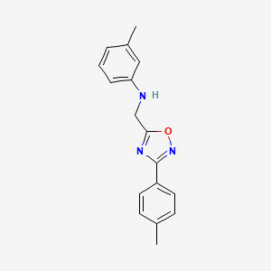 3-methyl-N-{[3-(4-methylphenyl)-1,2,4-oxadiazol-5-yl]methyl}aniline